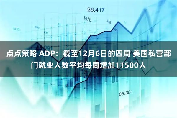 点点策略 ADP：截至12月6日的四周 美国私营部门就业人数平均每周增加11500人